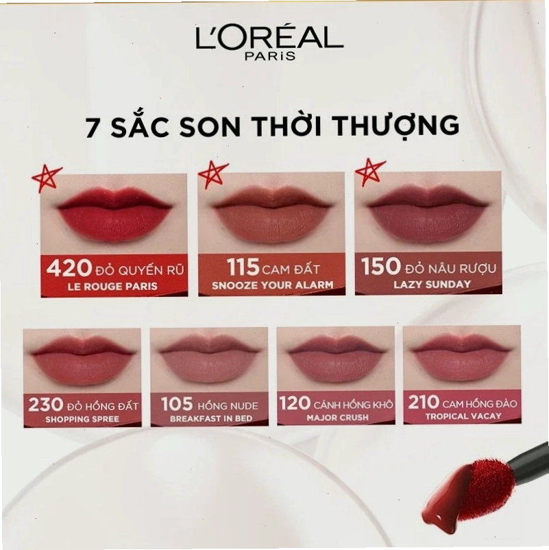 Bảng màu son L