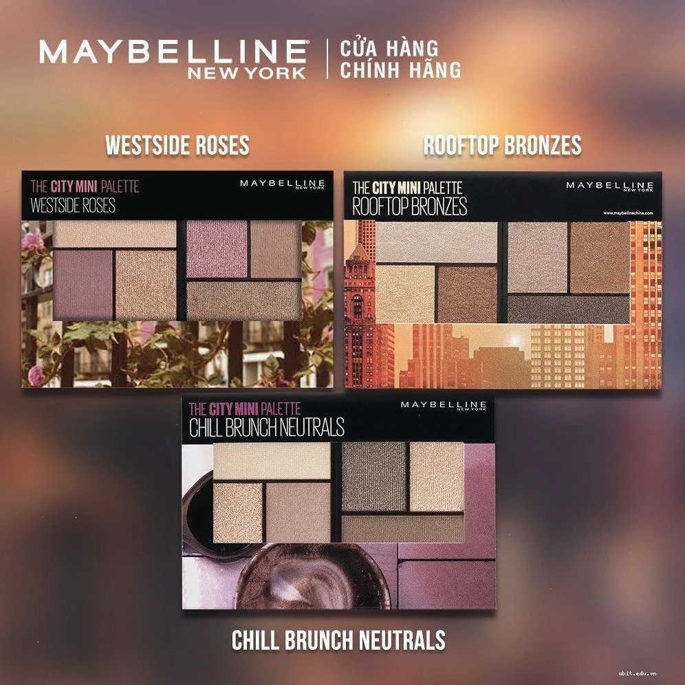 Bảng phấn mắt Maybelline The City Mini Palette có nhũ