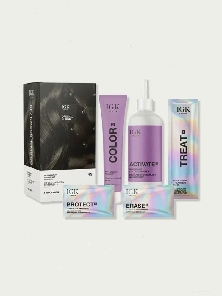 Bộ sản phẩm nhuộm tóc IGK Permanent Hair Color Kit