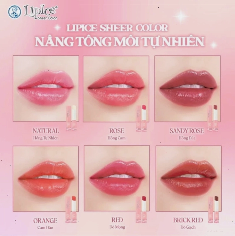 Cận cảnh đôi môi mềm mại với son dưỡng Lipice
