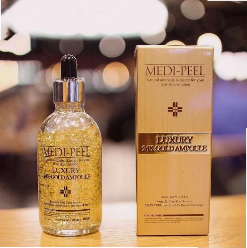 Cận cảnh kết cấu Tinh chất Medi Peel Luxury 24K Gold Ampoule