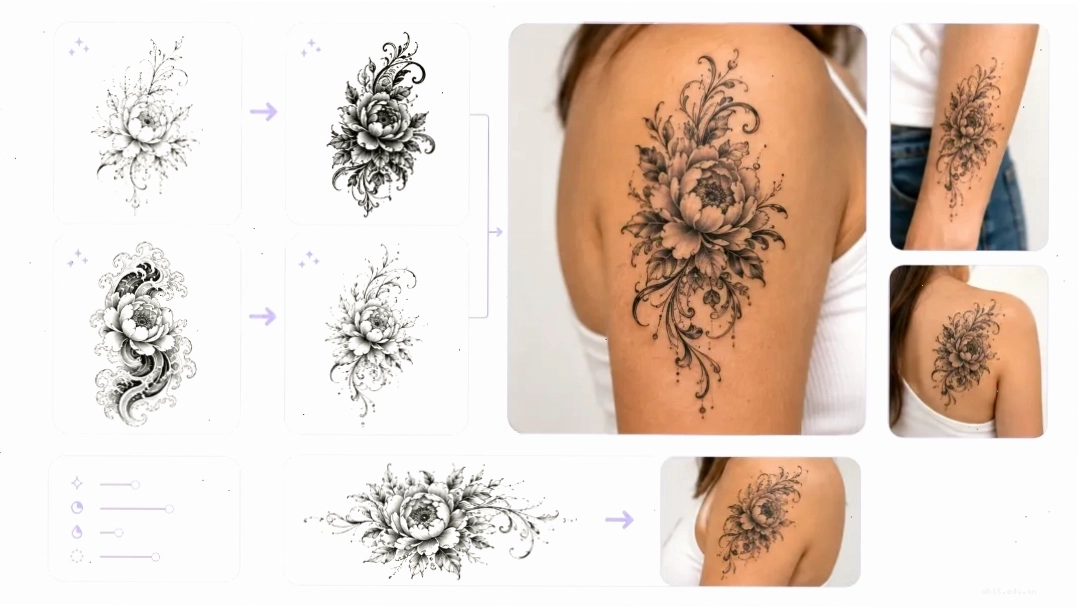 Chỉnh sửa và làm mới thiết kế hình xăm với AI