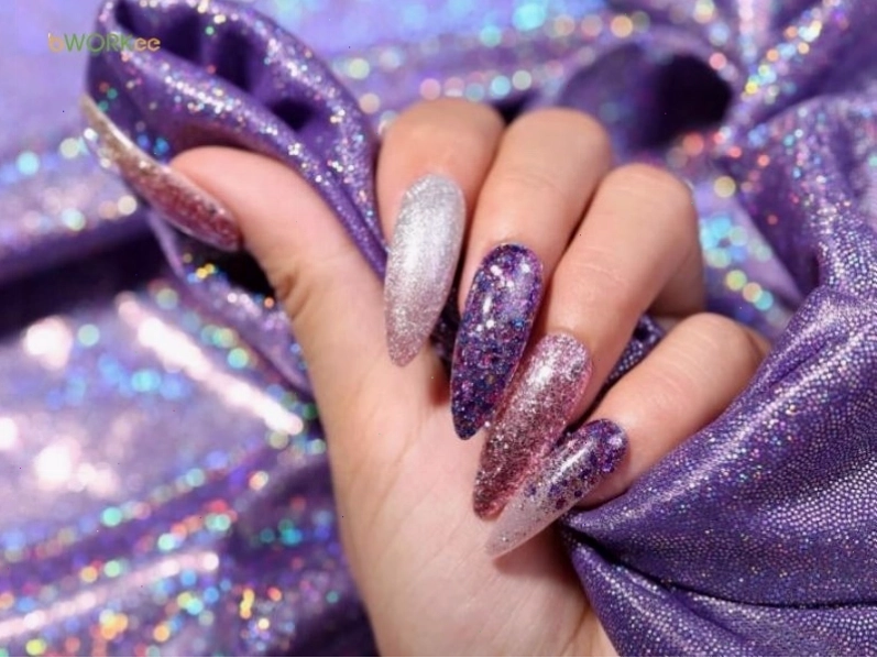Hình ảnh minh họa nail nhũ