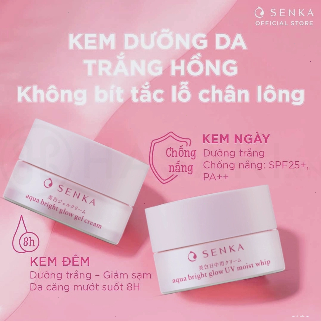 Kem dưỡng sáng da Senka Aqua Bright Glow