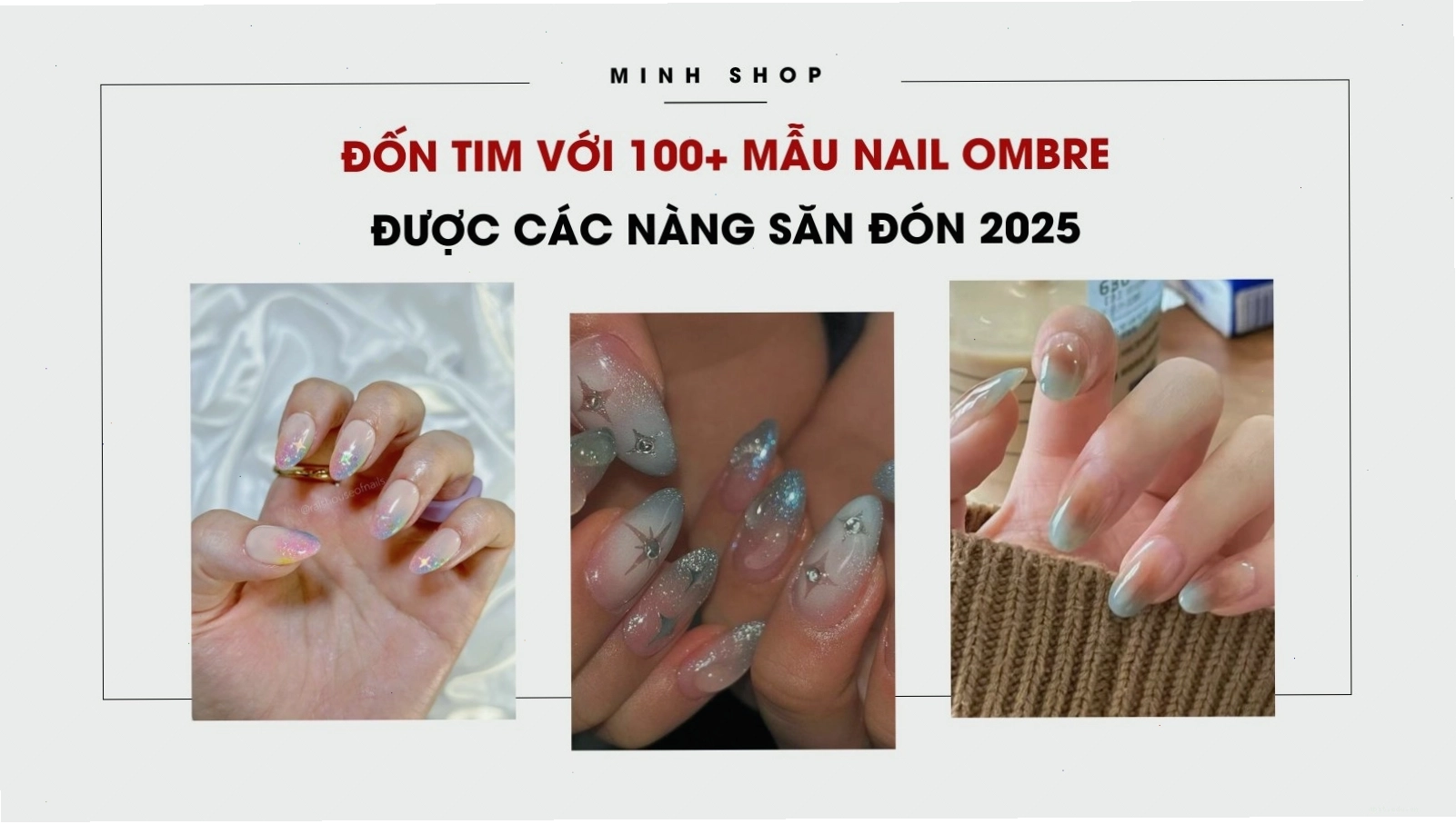 Mẫu nail ombre hồng pastel dịu dàng và tinh tế