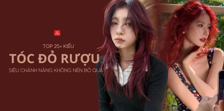 Màu tóc đỏ rượu vang: Xu hướng quyến rũ và cách chọn kiểu phù hợp 2026