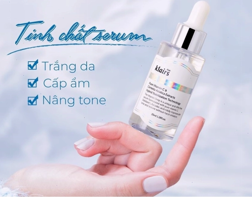 Minh họa tác dụng của serum trắng da lên làn da