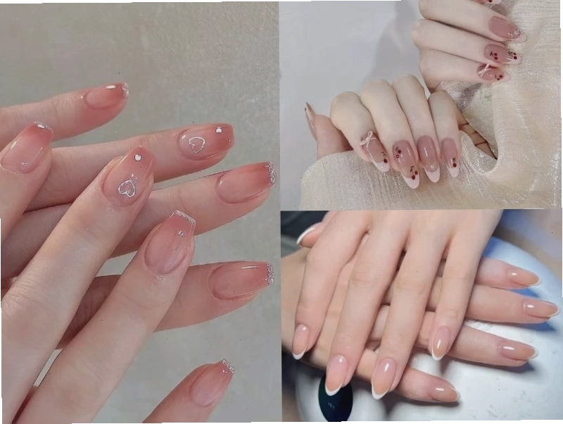 Nail cô dâu cho nàng thích sự nhẹ nhàng và tối giản