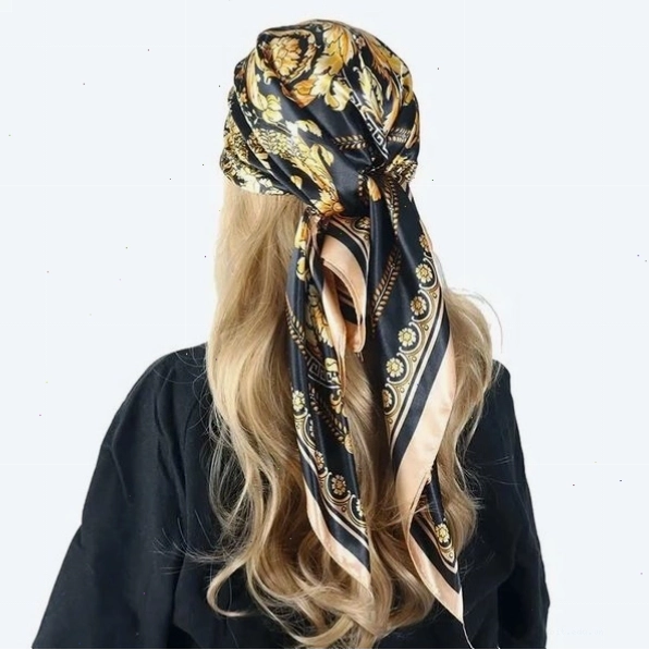 Quấn khăn trùm đầu kiểu turban cho nữ