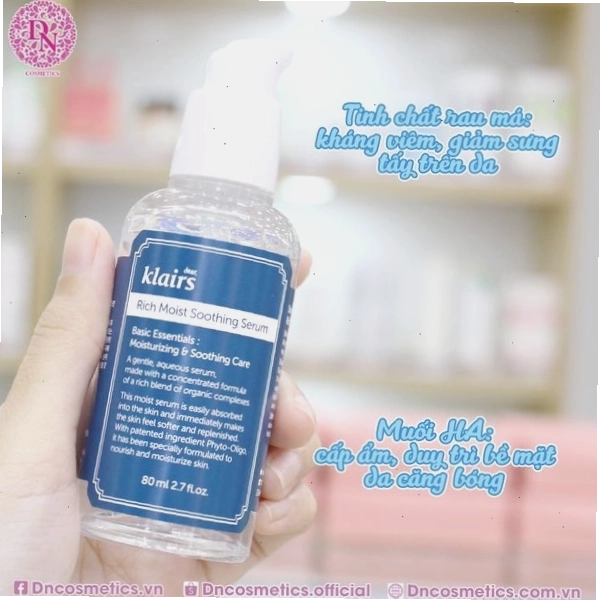 Serum Klairs Rich Moist Soothing làm dịu da
