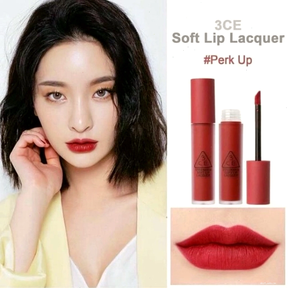 Son 3CE Soft Lip Lacquer màu Perk Up