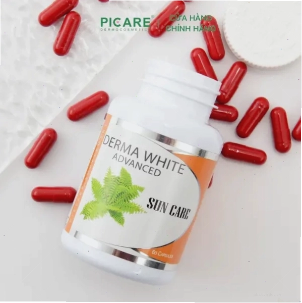 Viên uống Derma White Advance Sun Care với thành phần chiết xuất dương xỉ